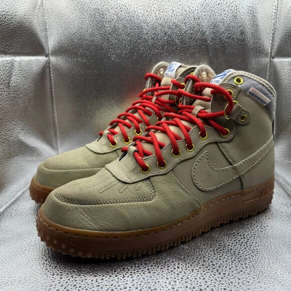 Size 10 Nike Air Force 1 Duckboot Bamboo High Top Mens Athletic Shoes 444745-203 main image 6